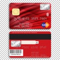 Realistic detailed credit card.